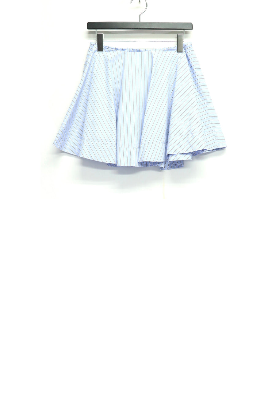 GANNI  Stripe Cotton Mini Circle Skirt