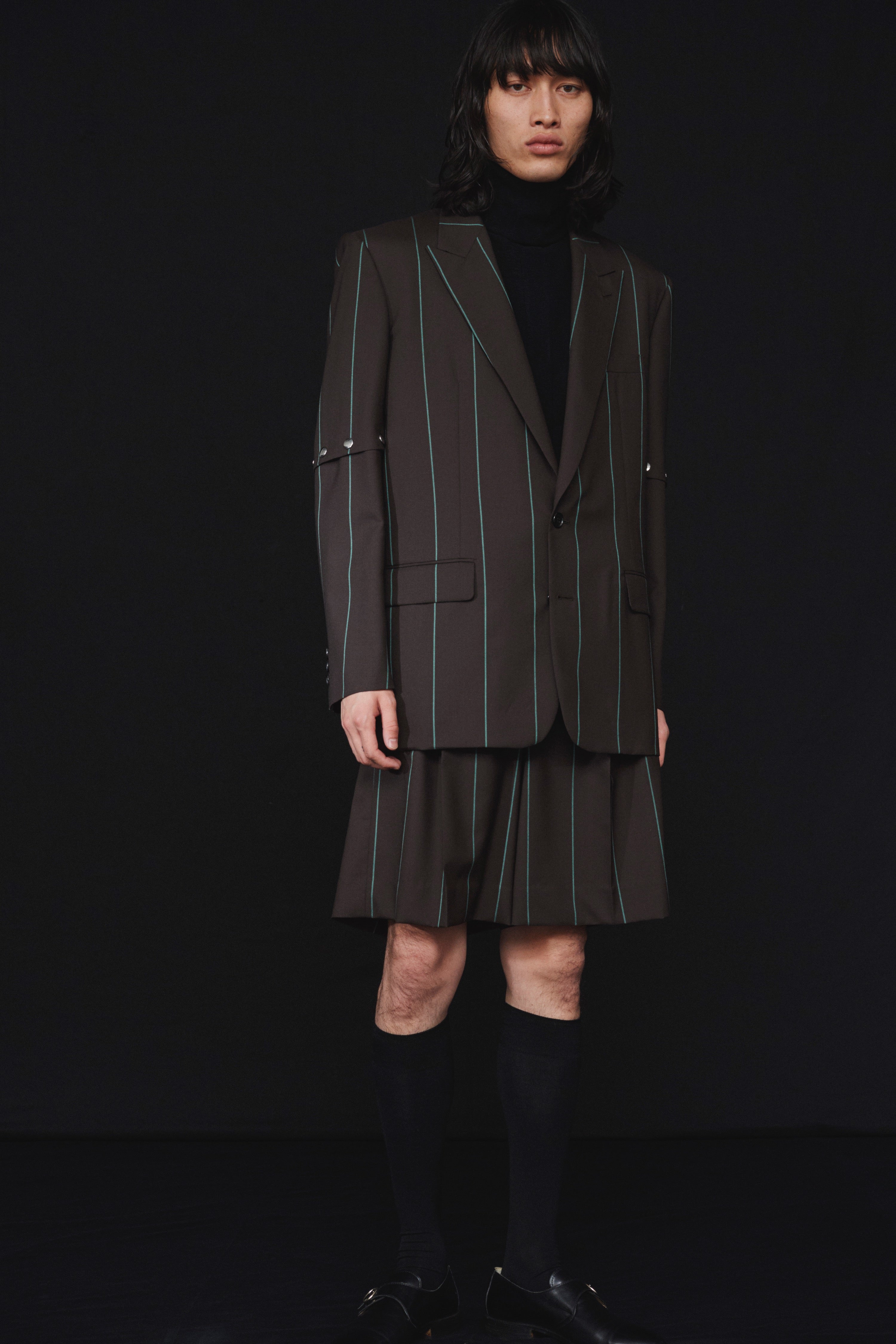 LITTLEBIG CHALK STRIPE SHORT セットアップ LITTLEBIG(リトルビッグ)のStripe Short Trousersの通販｜PALETTE art