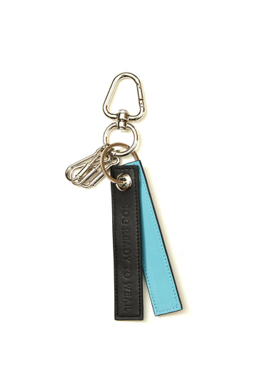soe  Leather Key Holder（BLACK/BLUE）