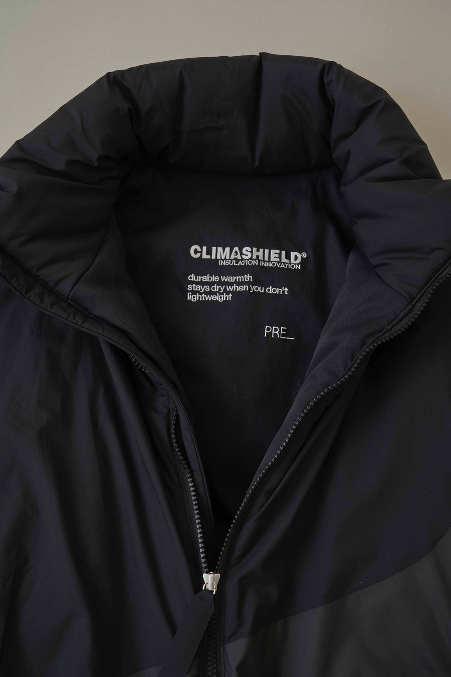 soe  CLIMASHIELD® 3cc Cold Blouson Collaborated with PRE_(BLACK/C.GRAY/GRAY)