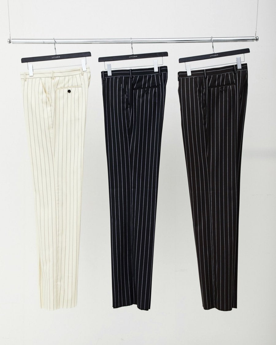 LITTLEBIG  Stripe Straight Trousers（BLACK）