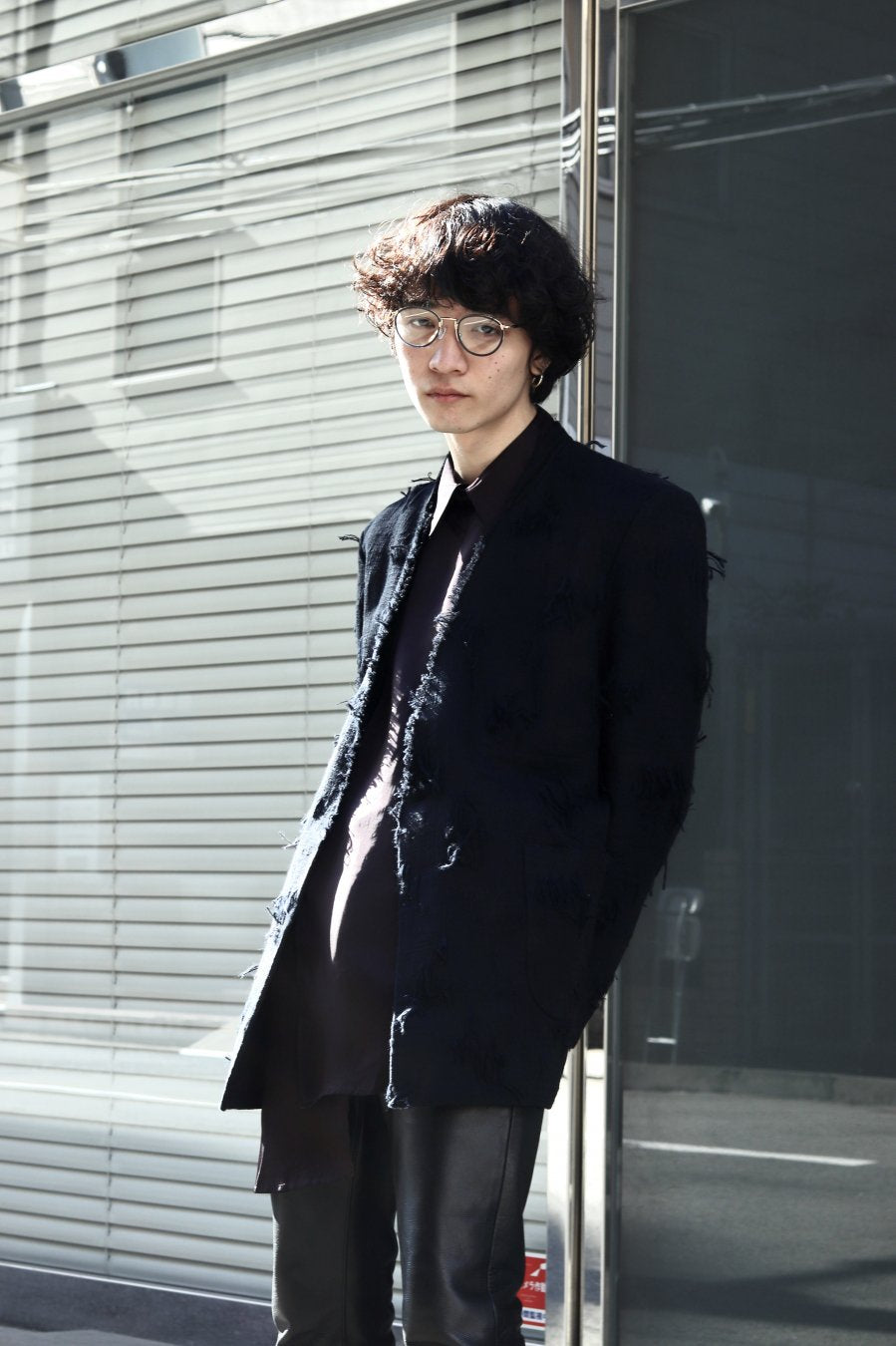 ー］Minus(マイナス)のCUT JACQUARD BLAZER(ジャケット)の通販