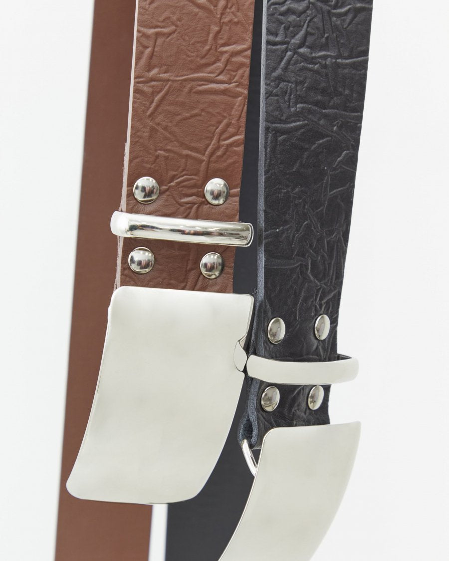 LITTLEBIG  Thunder Leather Belt（BROWN）