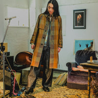 SUGARHILL(シュガーヒル )のPLAID BALMACAAN COAT-KHAKIの通販