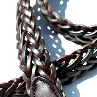 SOE (Soui) BRAID LEATHER with-BROWN (leather belt) mail order