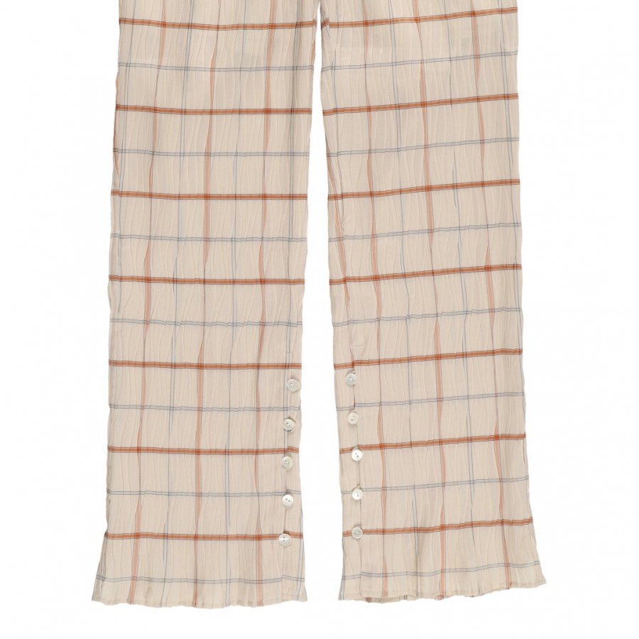 BELPER PLEATED PANTS（SQUARE CHECK）