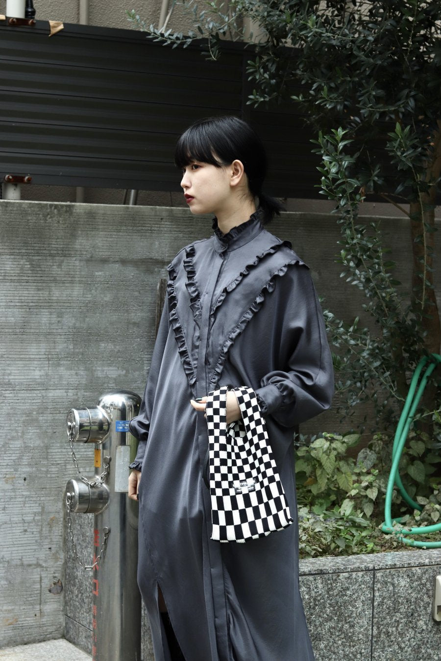 LASTFRAME(ラストフレーム)のICHIMATSU MARKET BAG SMALL-RED×IVORYの