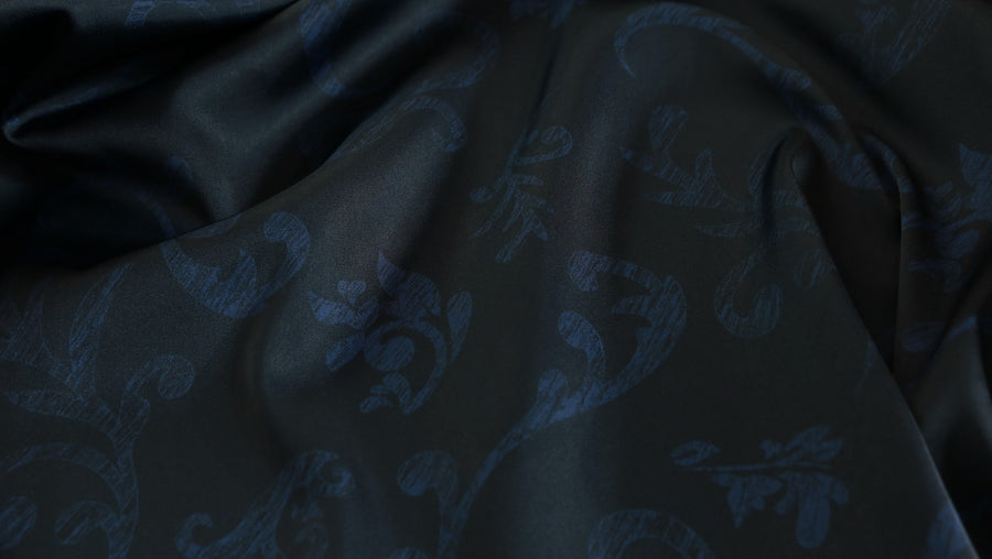 elephant TRIBAL fabrics  Out of alignment Resort shirt(BLACK)