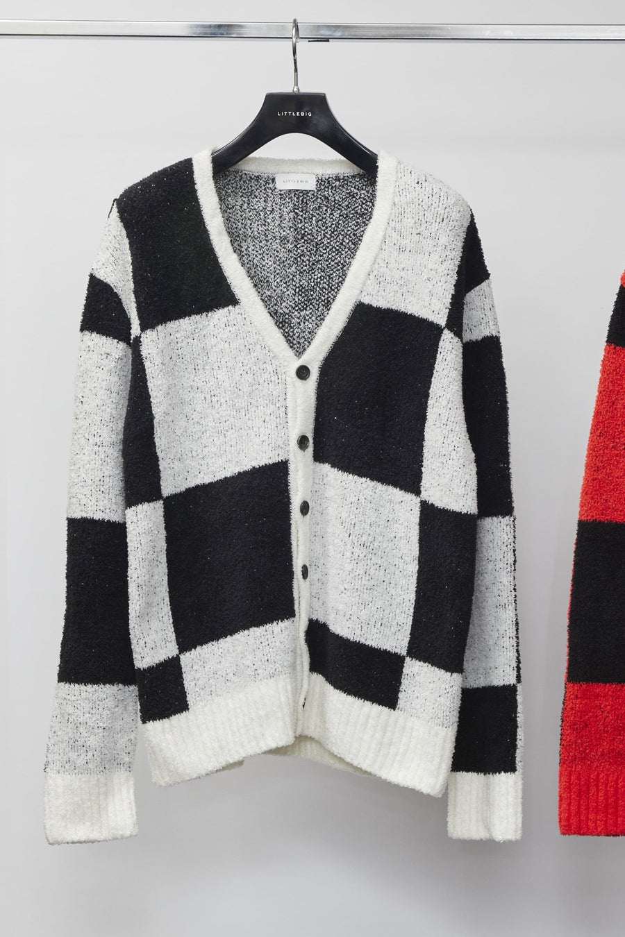 LITTLEBIG  Pattern Knit Cardigan(White or Red)
