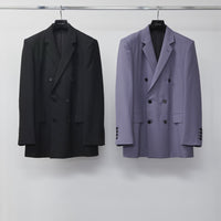 LITTLEBIG 6B Double Breasted Jacket(Black or Purple)