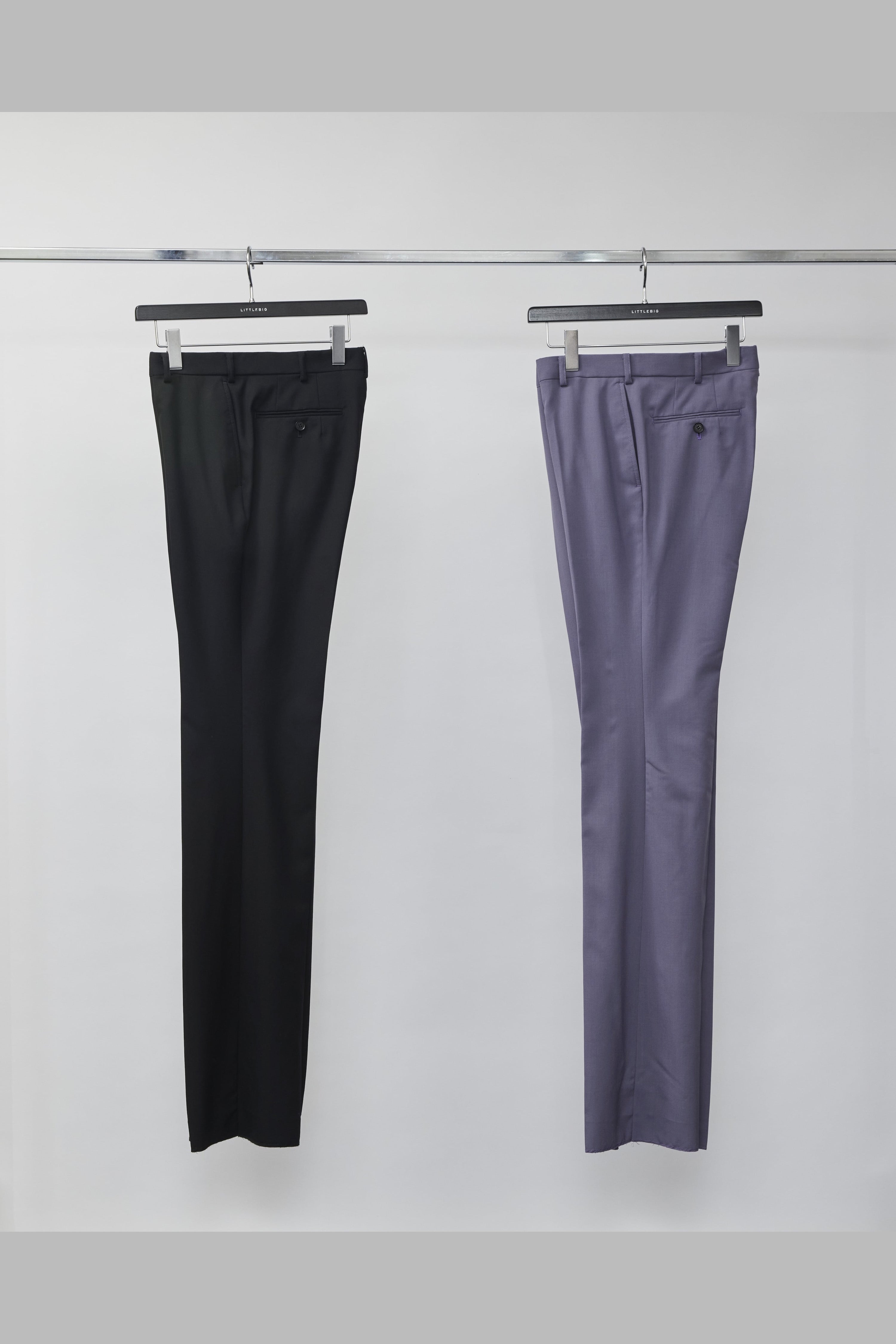 LITTLEBIG(リトルビッグ)のSlim Flare Trousers Black or Purple