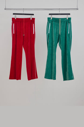 LITTLEBIG  Velour Track Pants-1(Red or Green)
