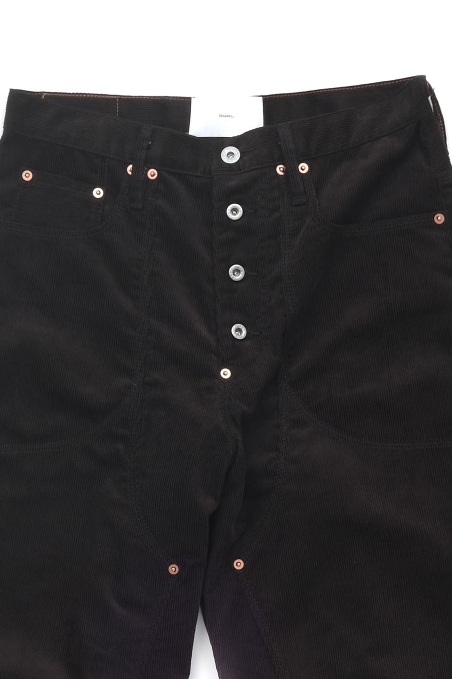 Sugarhill Corduroy Double Knee Denim Pants Black ｜ Palette Art 