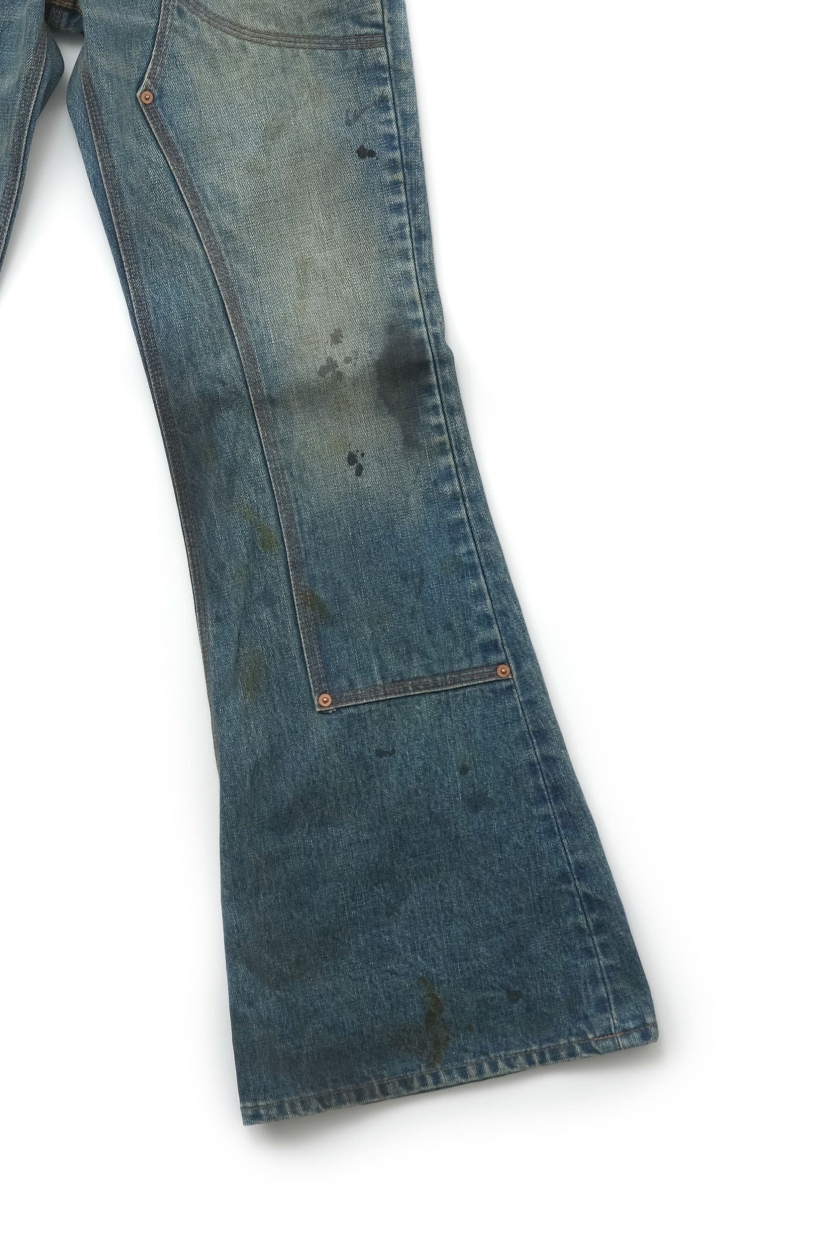 SUGARHILL(シュガーヒル)のOILED FADE BELL BOTTOM DENIM PANTSの通販
