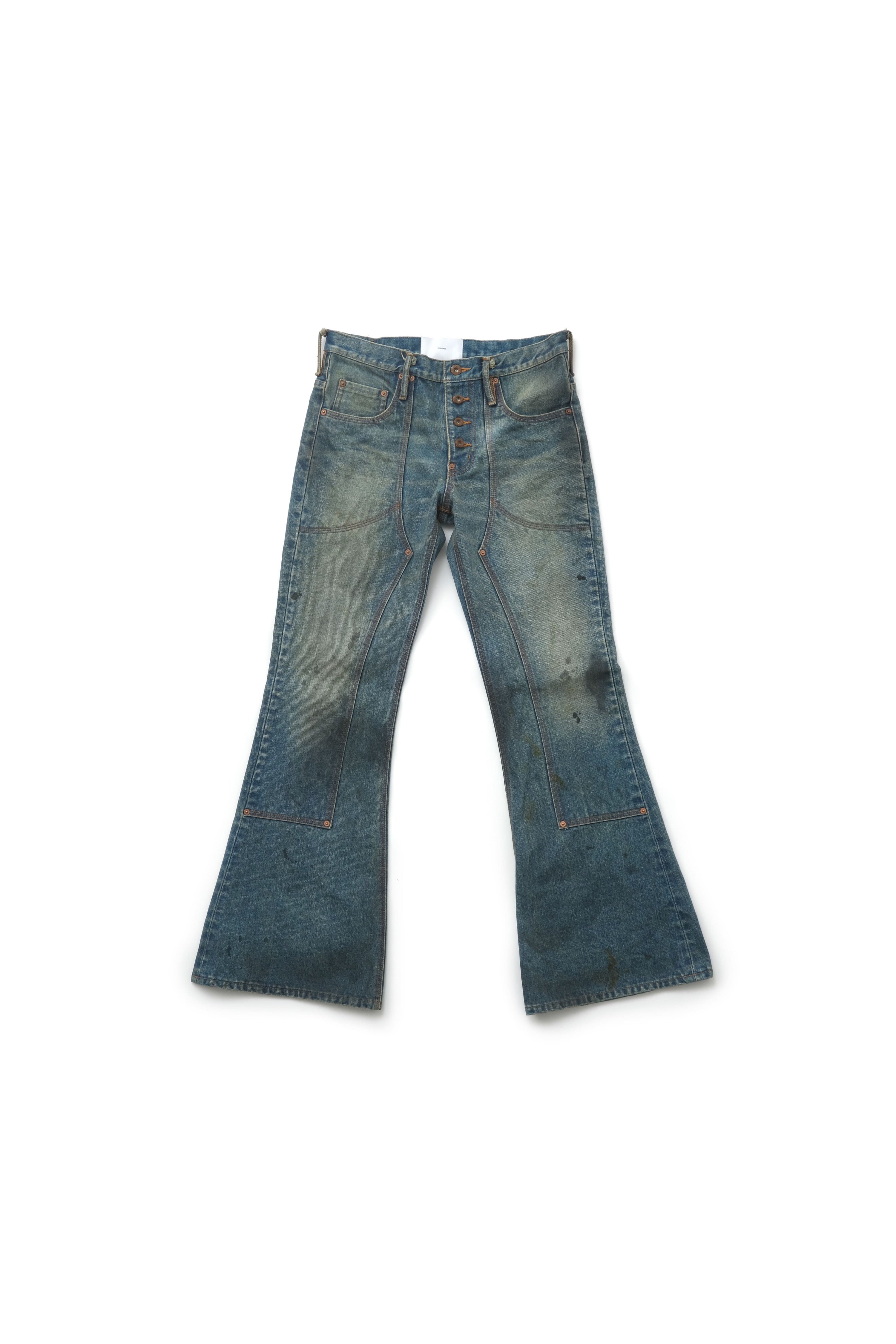 SUGARHILL(シュガーヒル)のOILED FADE BELL BOTTOM DENIM PANTSの通販