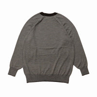 SUGARHILL(シュガーヒル)のHIGH GAUGE STRIPE WOOL SWEATER BLACK AND 