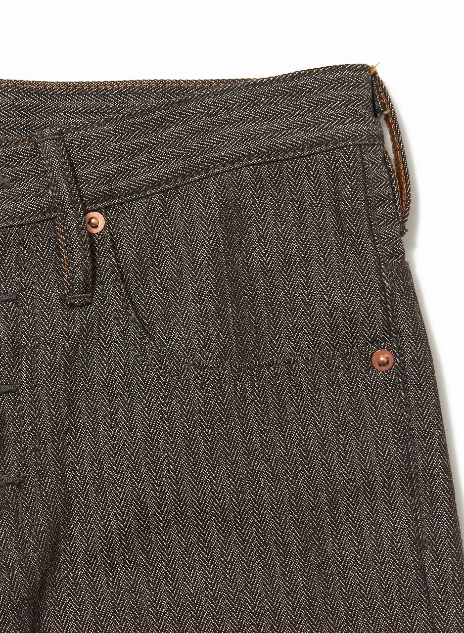 SUGARHILL(シュガーヒル)のHERRINGBONE BELL BOTTOM DENIM PANTSの通販