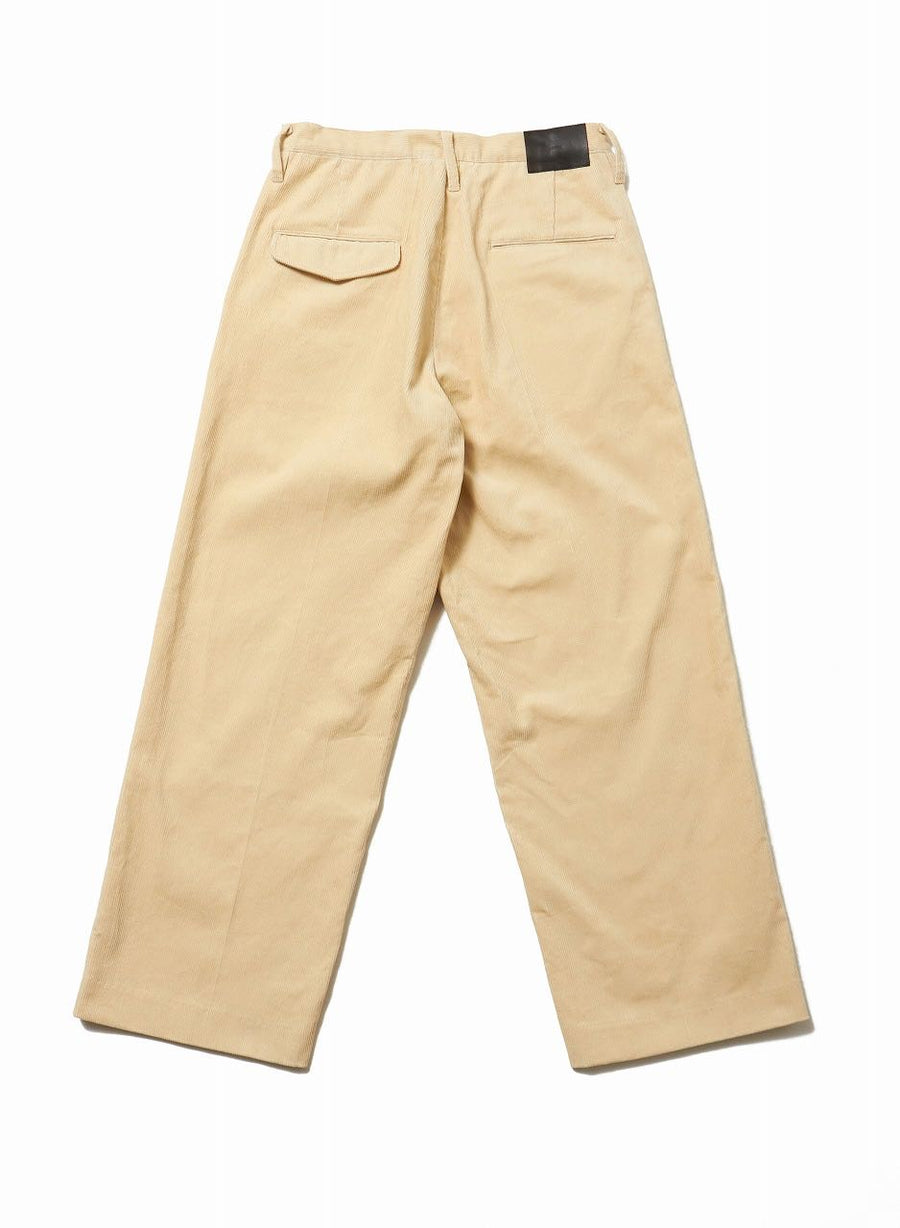 SUGARHILL  CORDUROY WIDE TROUSERS (IVORY WHITE)