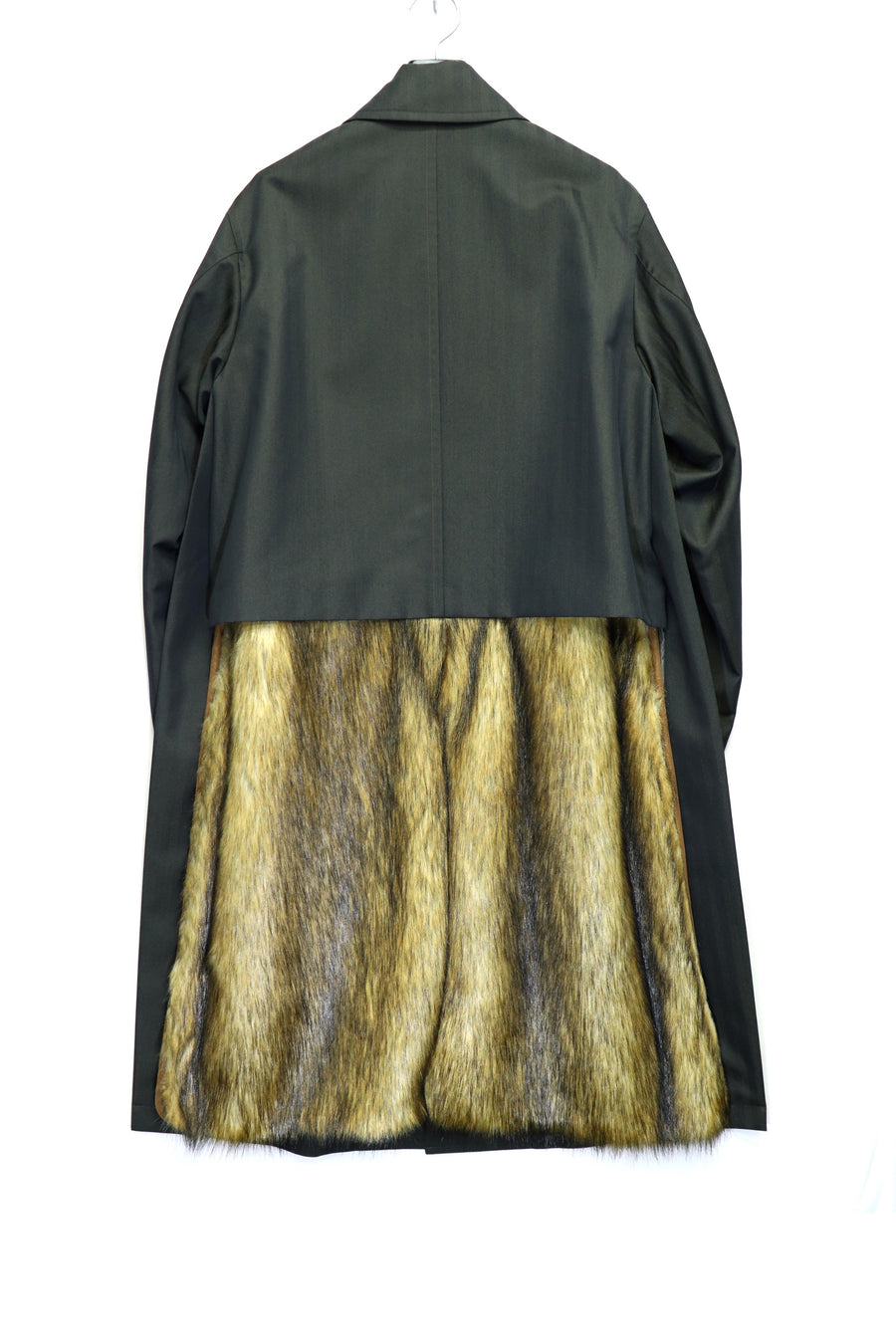TOGA VIRILIS  Fake fur herringbone coat
