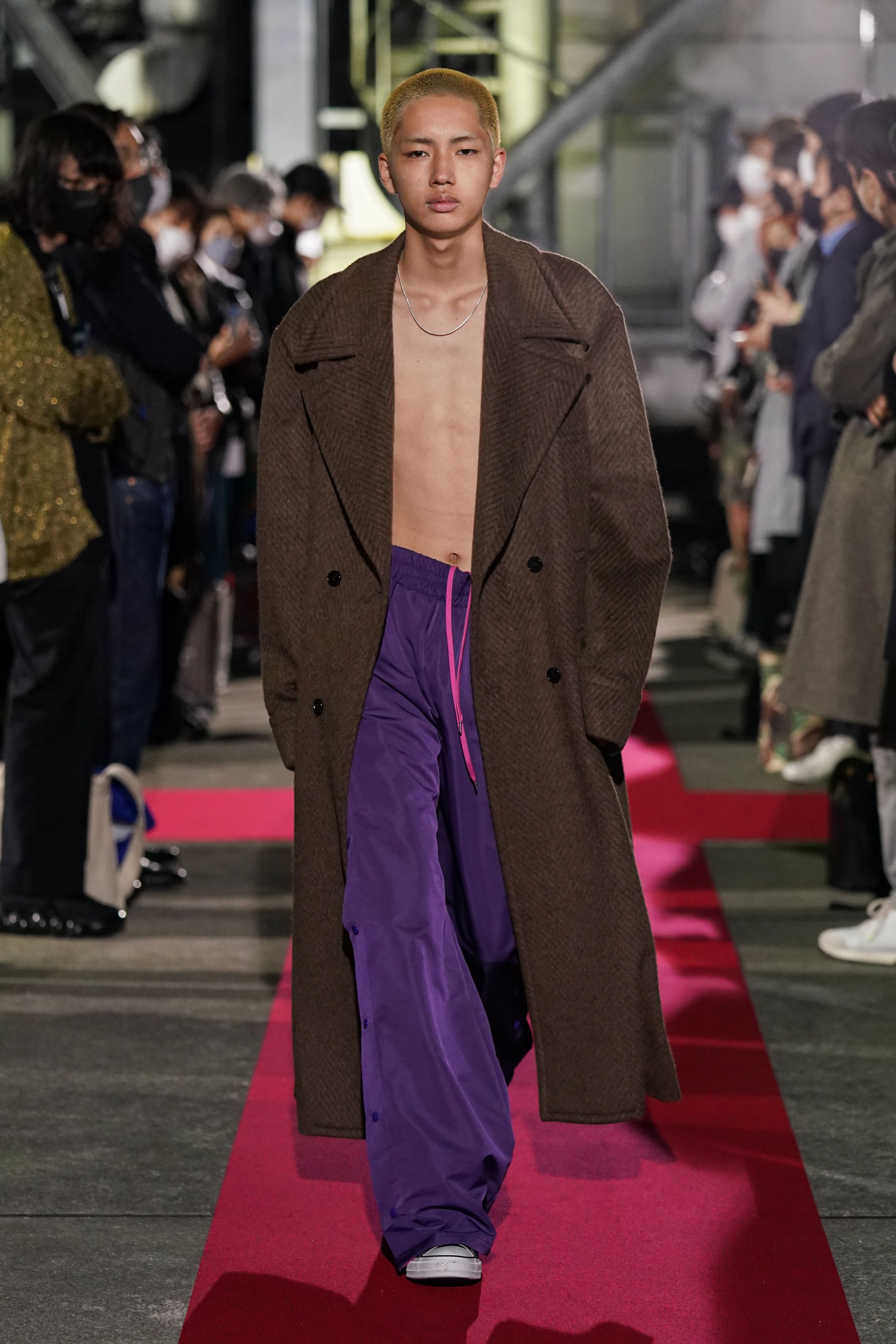 パンツ LITTLEBIG 22aw Nylon Track Pants(Purple) LITTLEBIG(リトルビッグ)のNylon Track Pants Purple(トラックパンツ