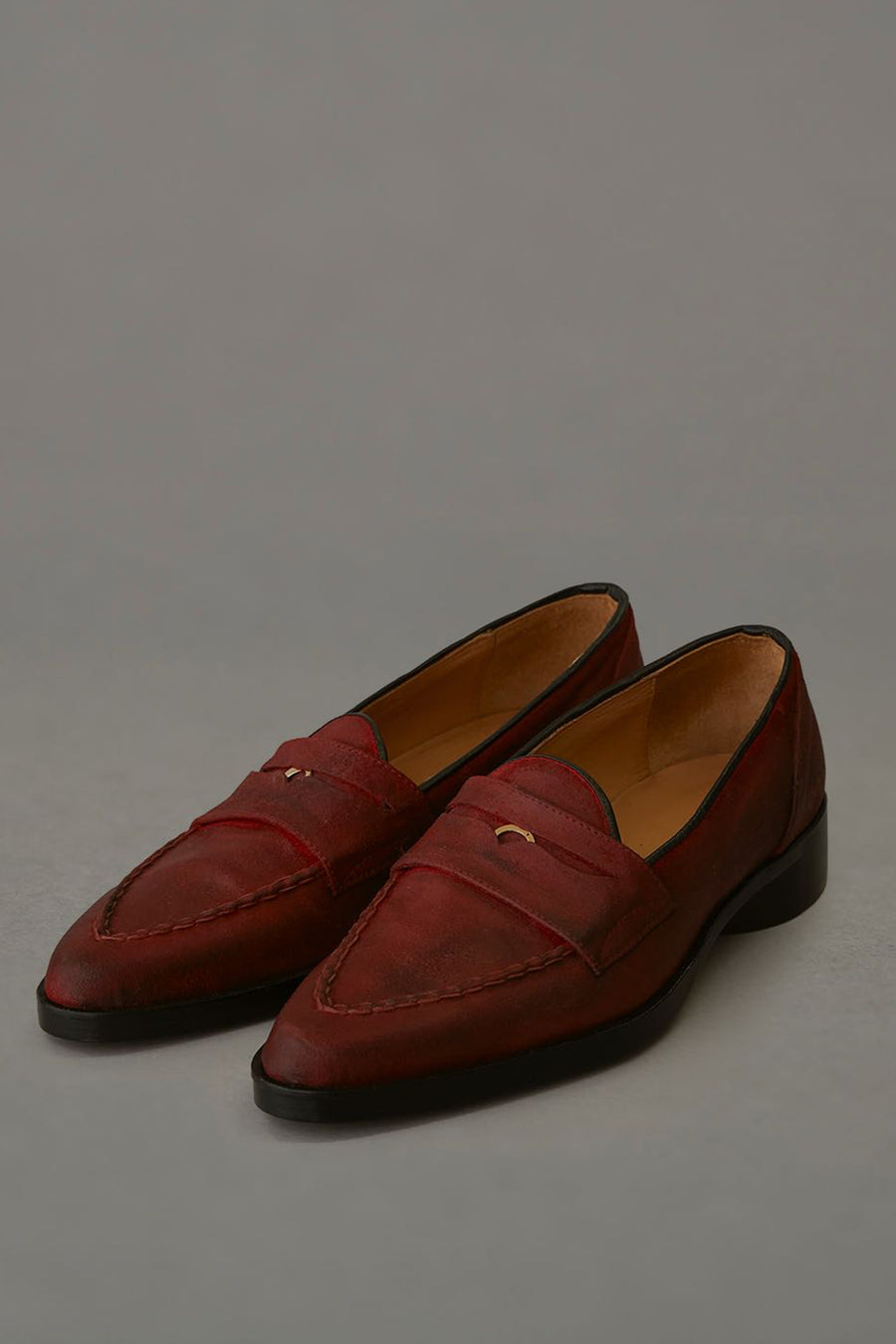 MASU  MOON LEATHER LOAFER(RED)