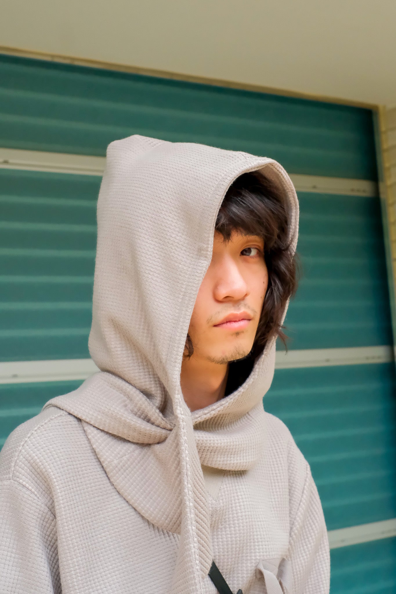 SYU.HOMME/FEMM(シュウオムフェム)のHoodie scarf long sleeve L.GRAY