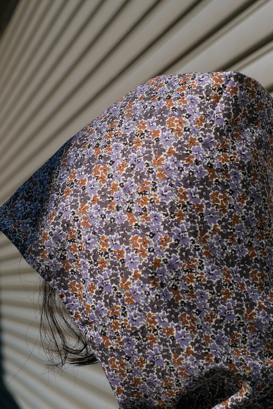 SYU.HOMME/FEMM  Hooded scarf by Flower（LILAC）