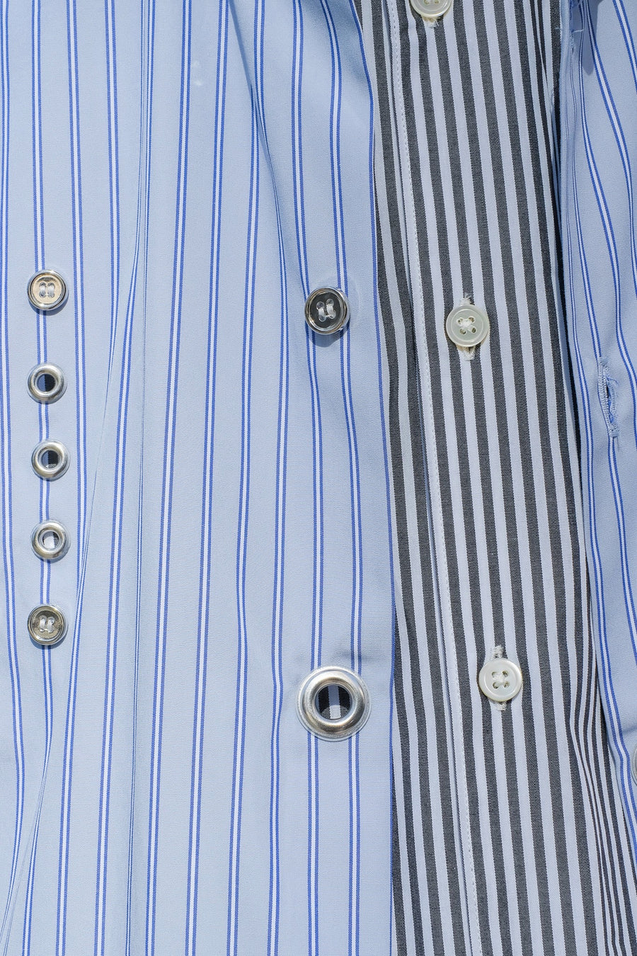 SYU.HOMME/FEMM  Door Long sleeve shirts type Business（Gray&Blue）