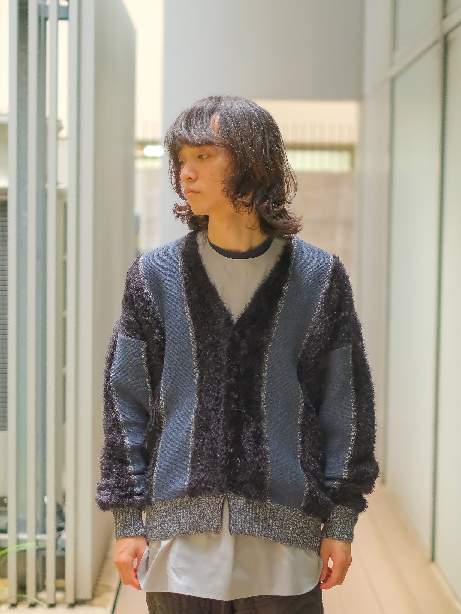 TOGA VIRILIS(トーガ ビリリース)のStripe knit cardigan NAVYの通販｜PALETTE art  aliveのオンラインショップ – PALETTE art alive ONLINE STORE