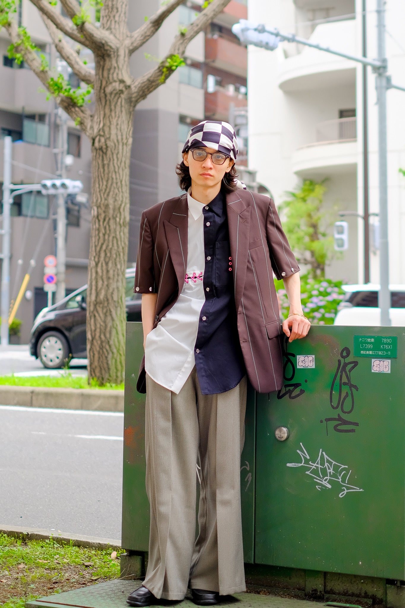 LITTLEBIG(リトルビッグ)のRemovable Stripe Single Jacket Black or