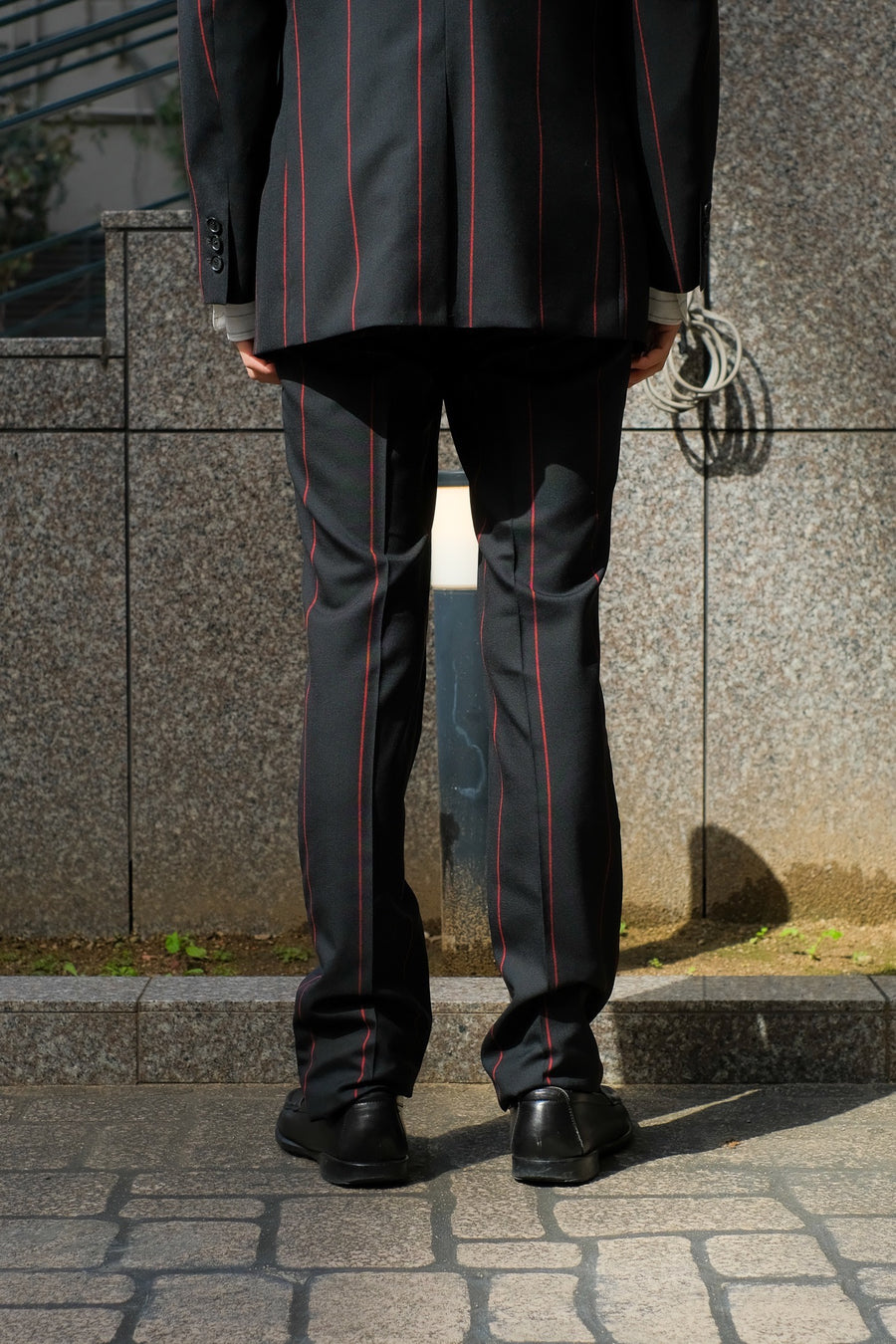 LITTLEBIG  Stripe Slim Trousers（Black or Navy or Brown）