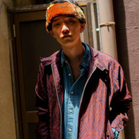 TOGA VIRILIS(トーガ ビリリース)のPaisley jacquard blouson DARK RED