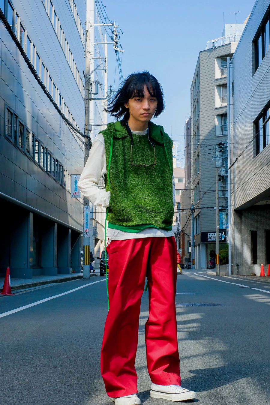 ランキング上位のプレゼント の通販 緑 カラーパンツ MASU シンプルカラーのフレア巻きパンツ MASU COTTON TIRAKITA.COM  WIDE TROUSERS COTTON TROUSERS WIDE - カラーパンツ プライスダウン 緑 メンズ