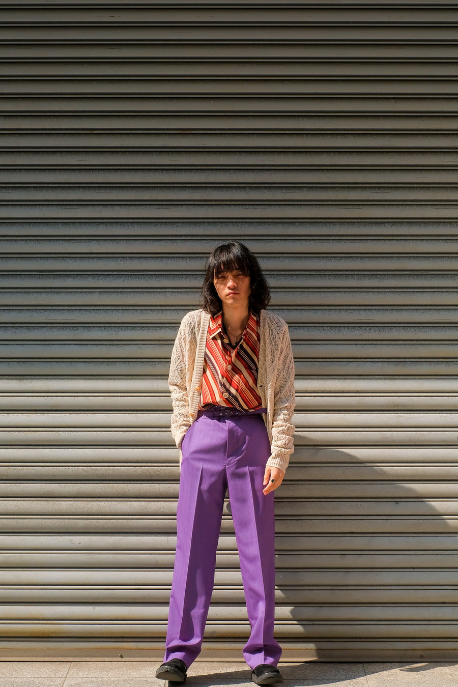 trouser pants　LITTLEBIG purple