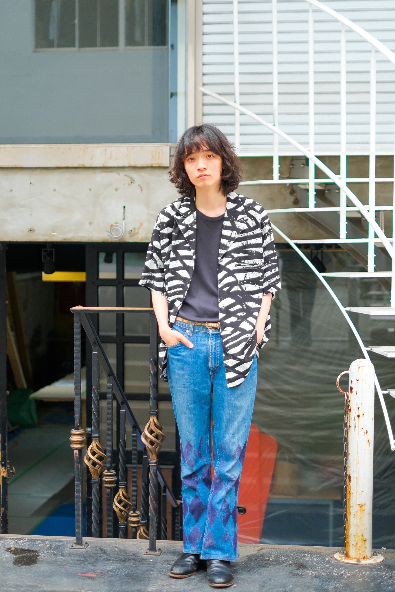 LITTLEBIG(リトルビッグ)のPrint Open Collared S/S SH(シャツ)の通販