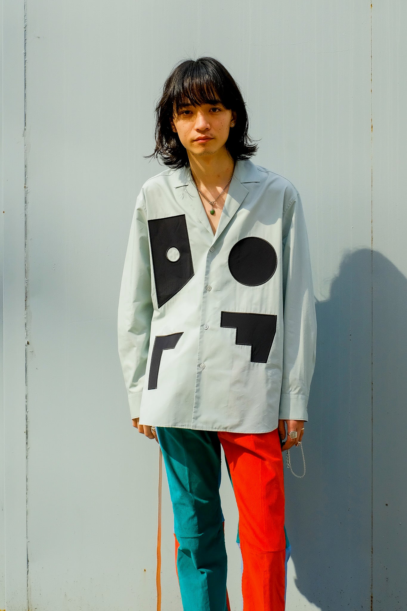soe(ソーイ)のMotif Patches Shirt Jacket 