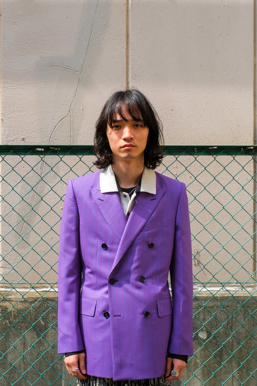 LITTLEBIG  Concaved Shoulder Jacket(Purple)