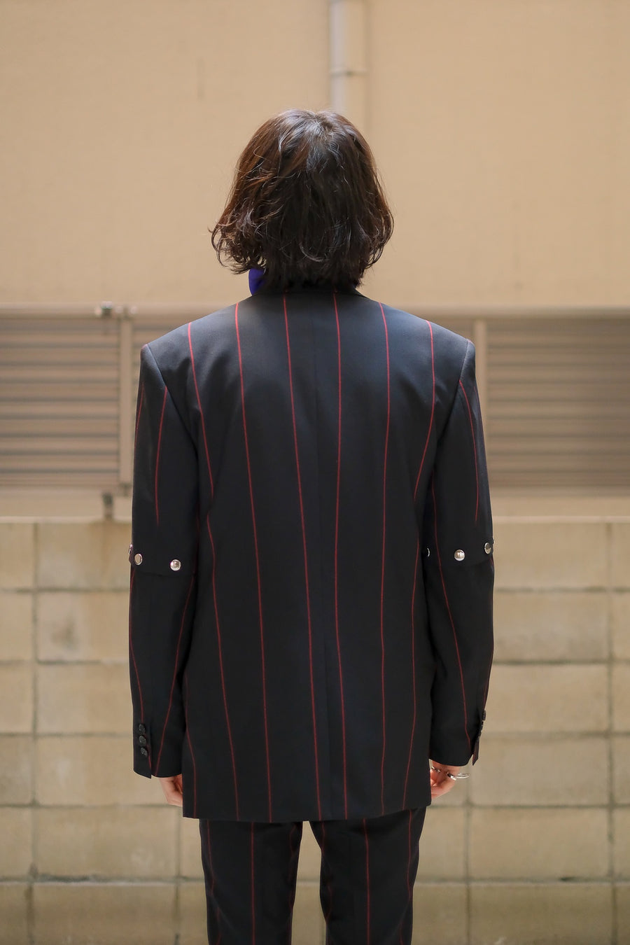 LITTLEBIG  Removable Stripe Single Jacket（Black or Navy or Brown）