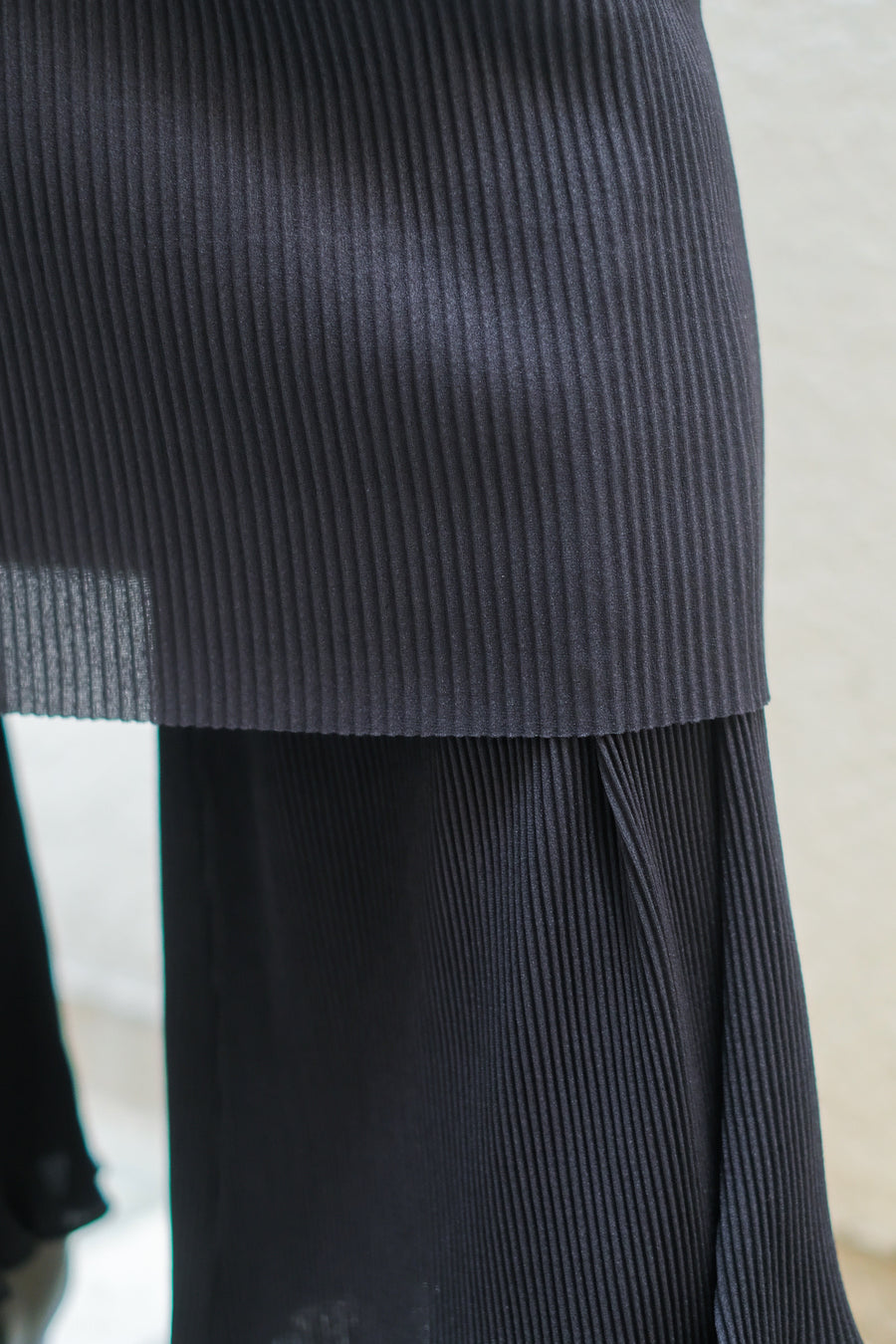 kotohayokozawa  Long sleeve dress high neck type(BLACK)