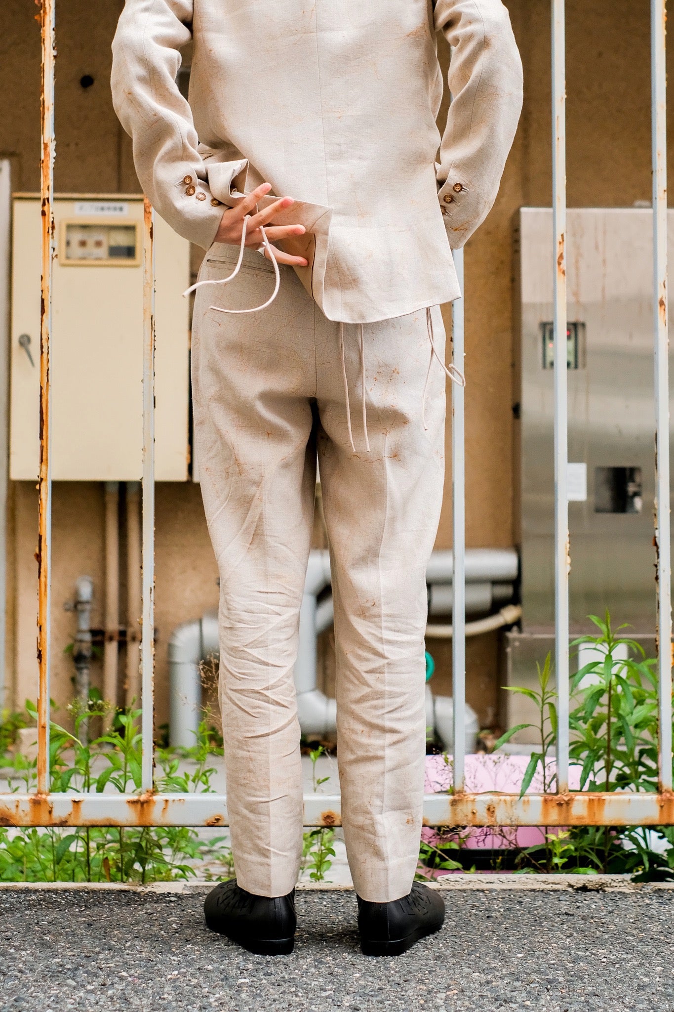 Nobuyuki Matsui(ノブユキ マツイ)のOne tuck Slacksの通販｜PALETTE