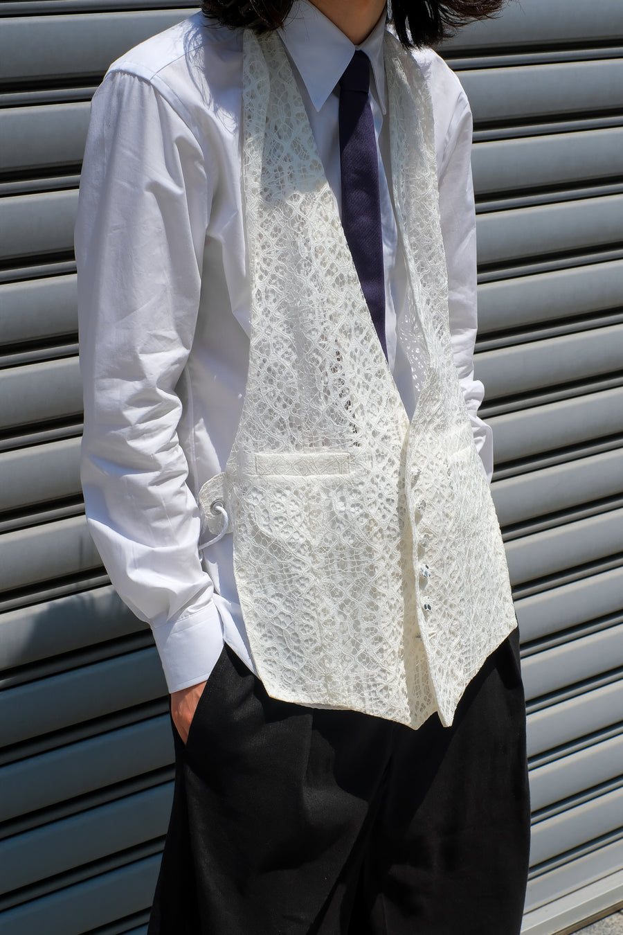 Nobuyuki Matsui  waist coat(lace)