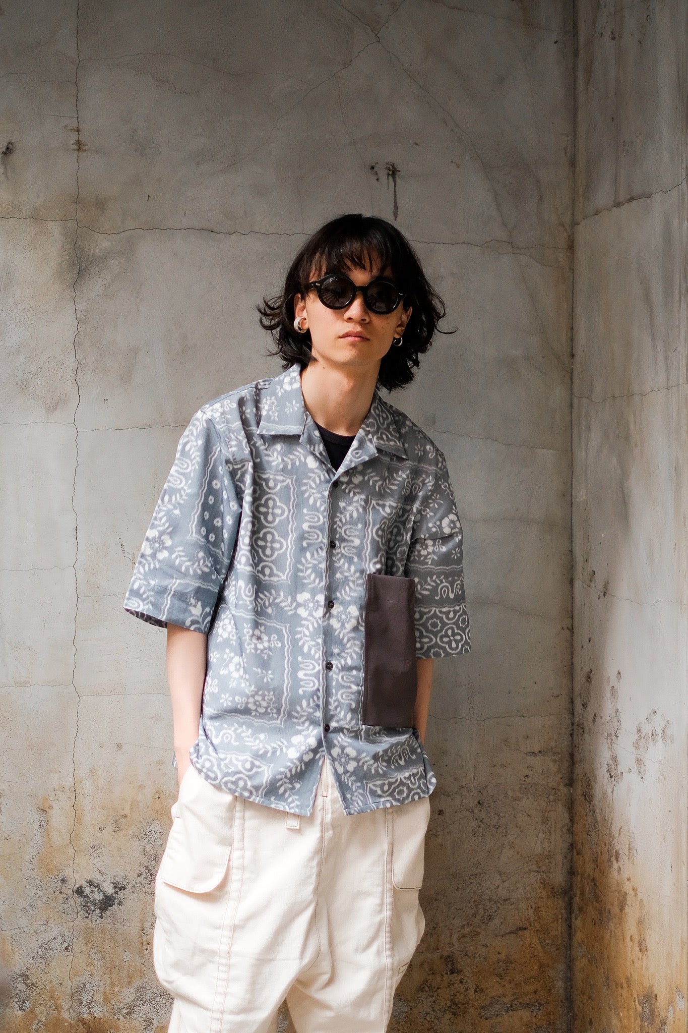 SHINYAKOZUKA's Summer with Reyn Spooner Blurred Gray (Shirt) Mail Order ...