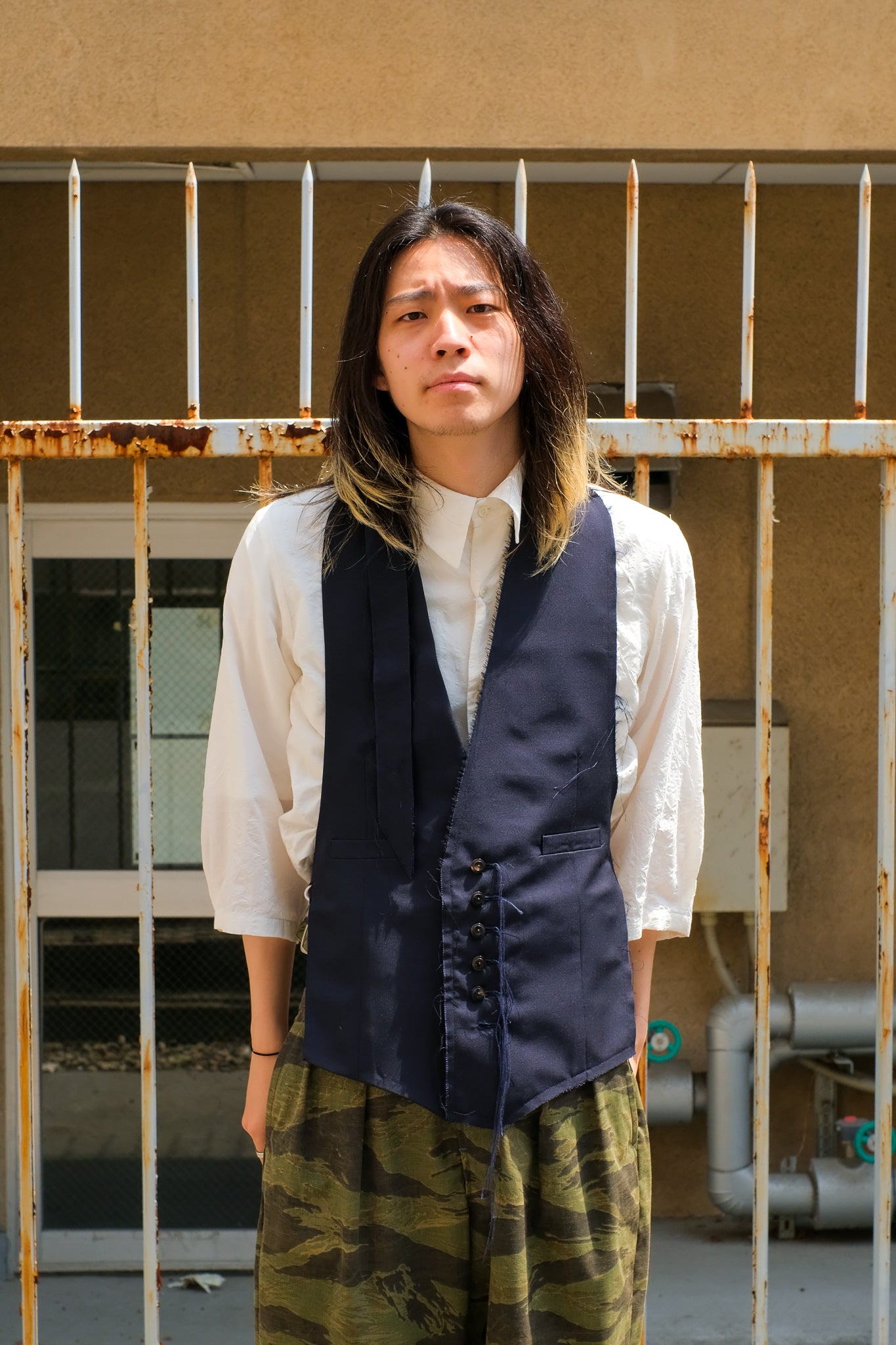 Nobuyuki Matsui(ノブユキ マツイ)のwaist coat NAVYの通販｜PALETTE 