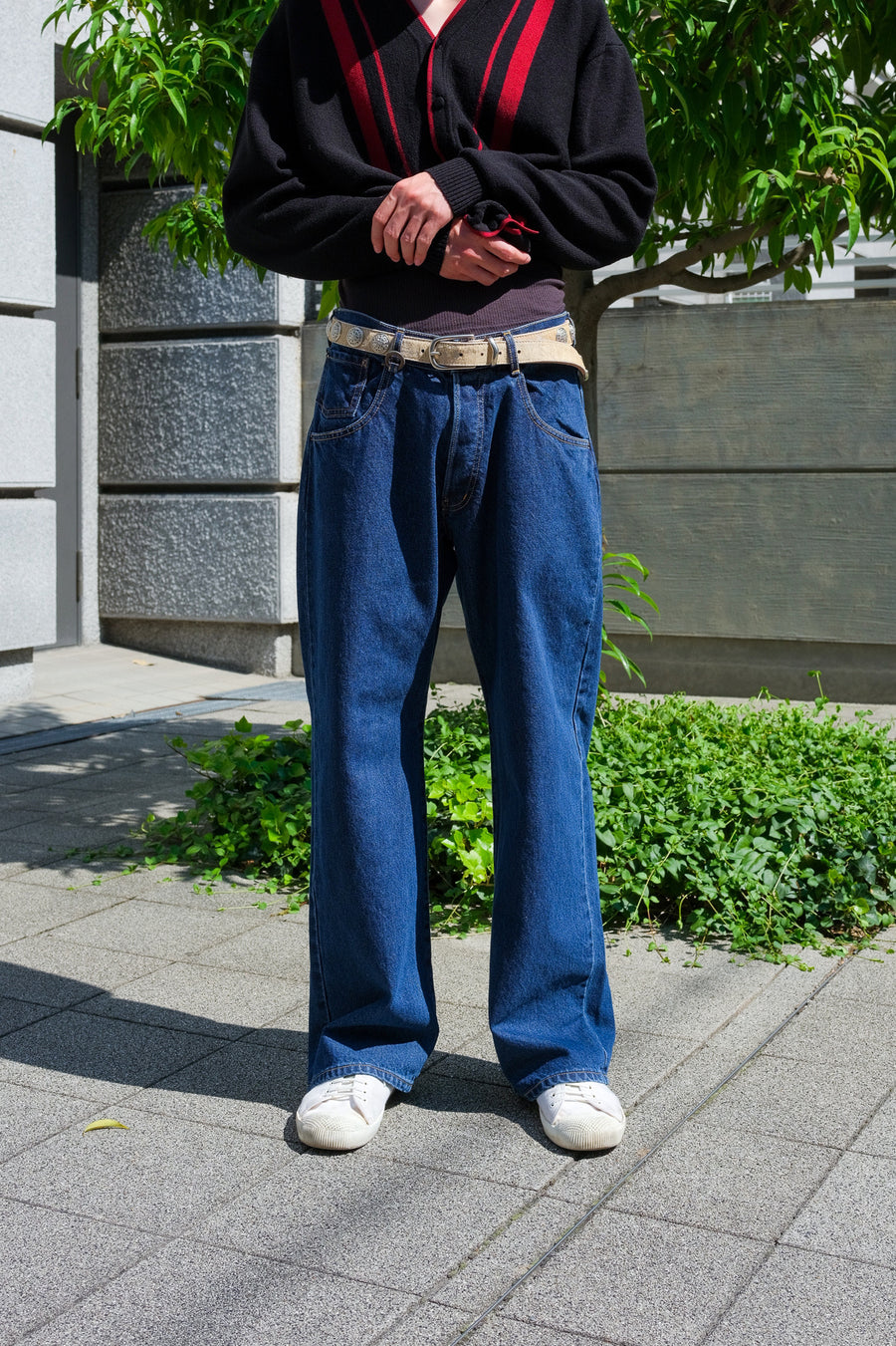SOSHIOTSUKI(ソウシオオツキ)のFRONT LOWRIZE DENIM PANTSの通販 