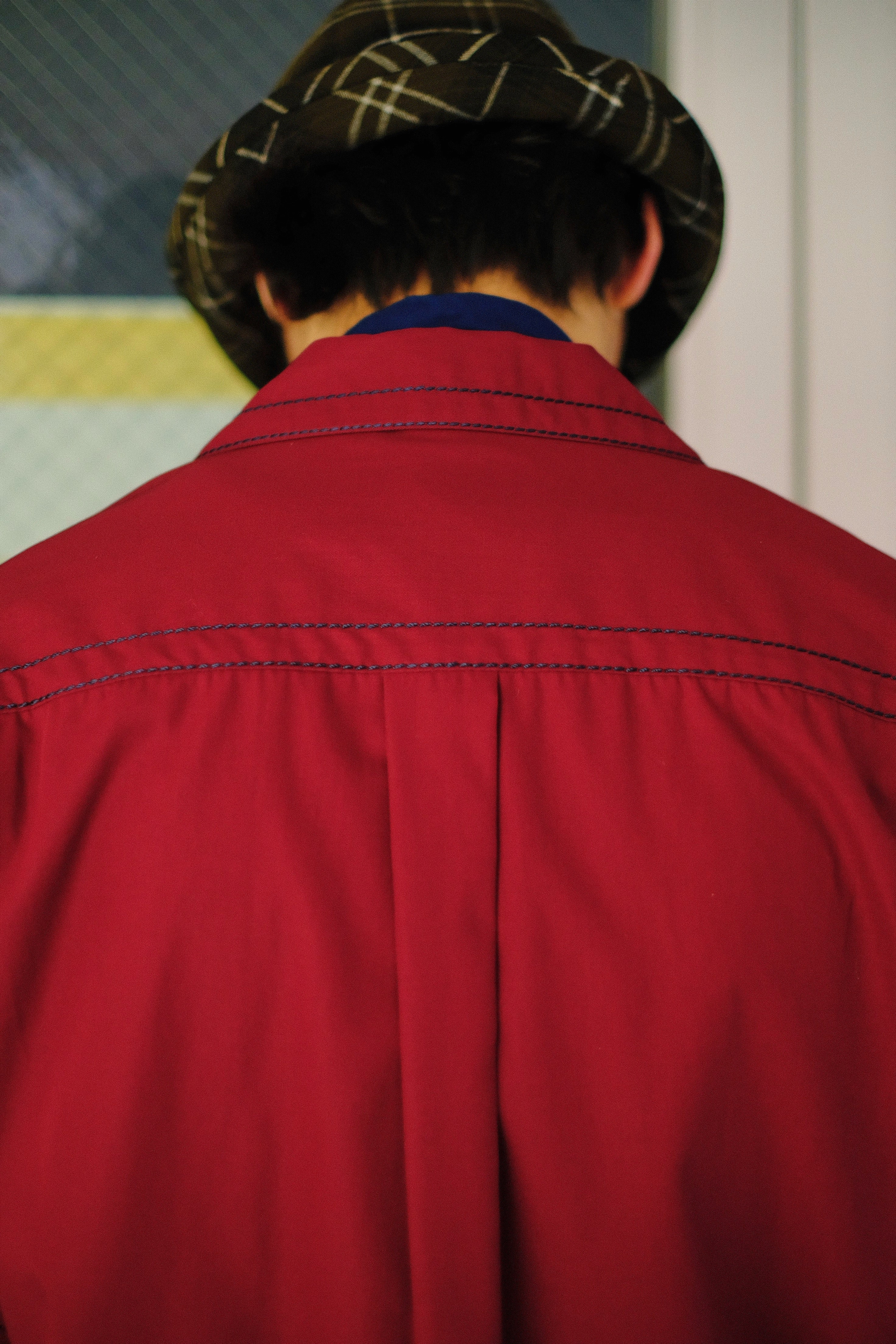YUKI HASHIMOTO(ユウキハシモト)のCONTRAST STICH SHORTSLEEVE SHIRTS 