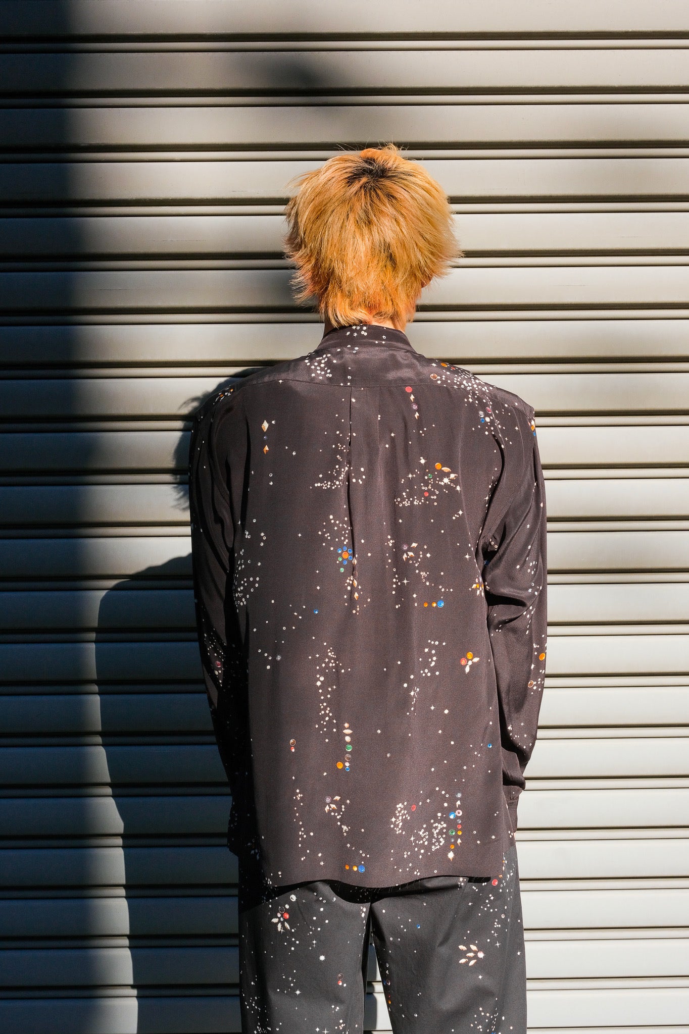 MASU(エムエーエスユー)のZIP-UP GALAXY SILK SHIRT BLACKの通販｜PALETTE art  aliveのオンラインショップ – PALETTE art alive ONLINE STORE