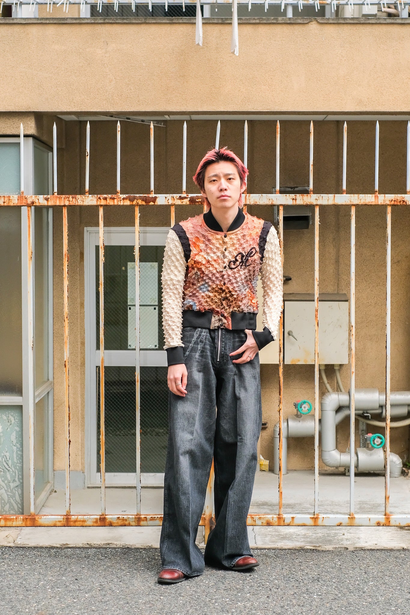 MASU's Faded Baggy Fit Jeans Black Mail Order | Palette Art Alive