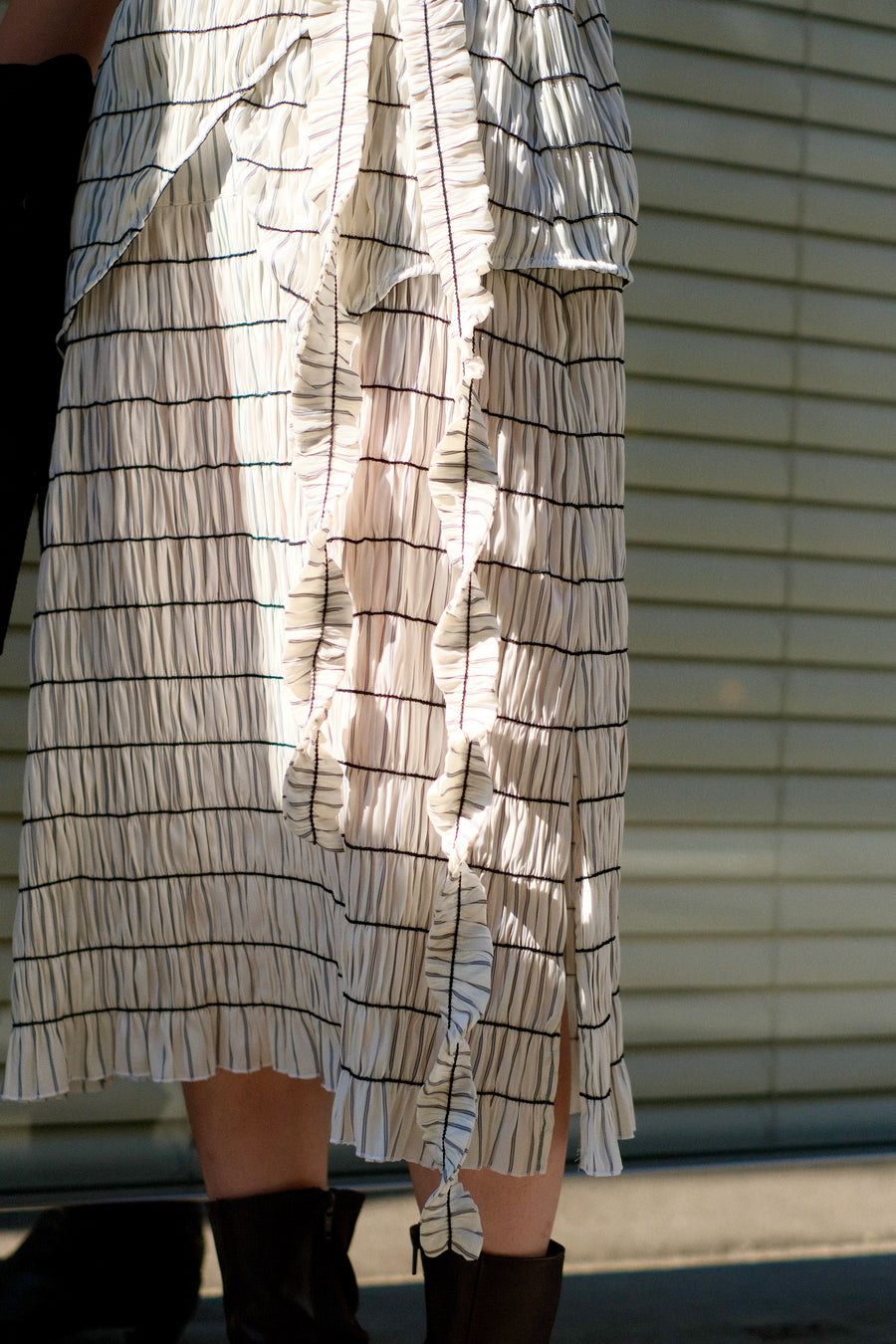 tiit tokyo  shirring cami dress(WHITE)