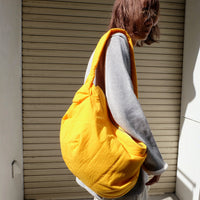 fluss(フルス)のCRUSH CYLINDER CROSS BAG YELLOW(バッグ)の通販