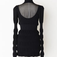 FETICO(フェティコ)のSTRIPE RIB KNIT JUMPER BLACK(ニット)の通販